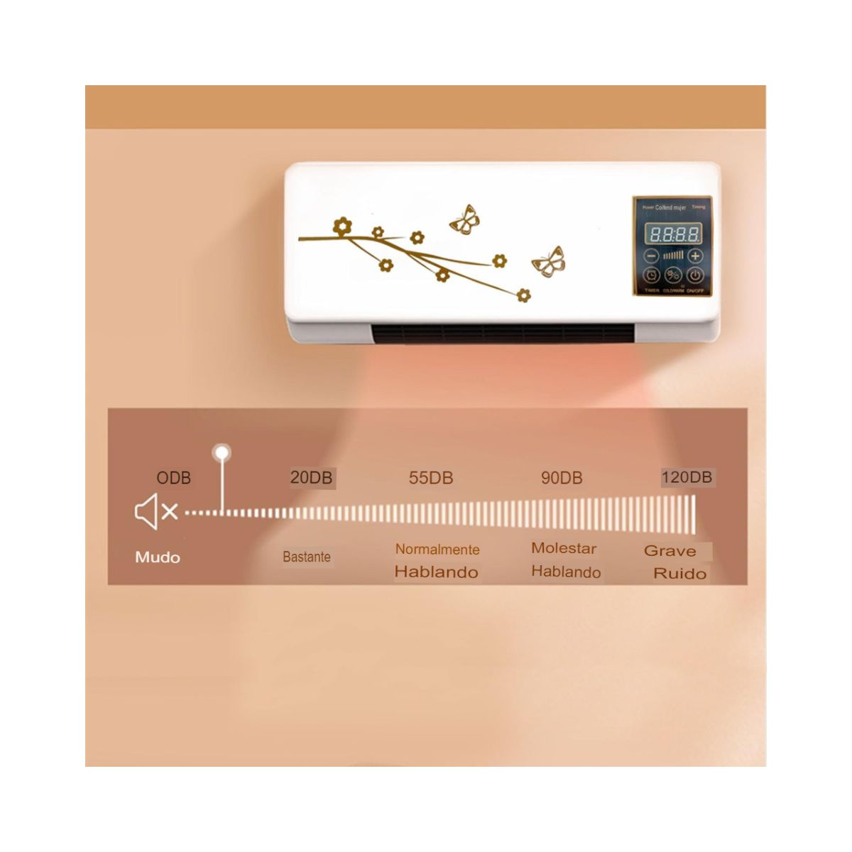 Calefactor y Ventilador [ Fácil instalación]