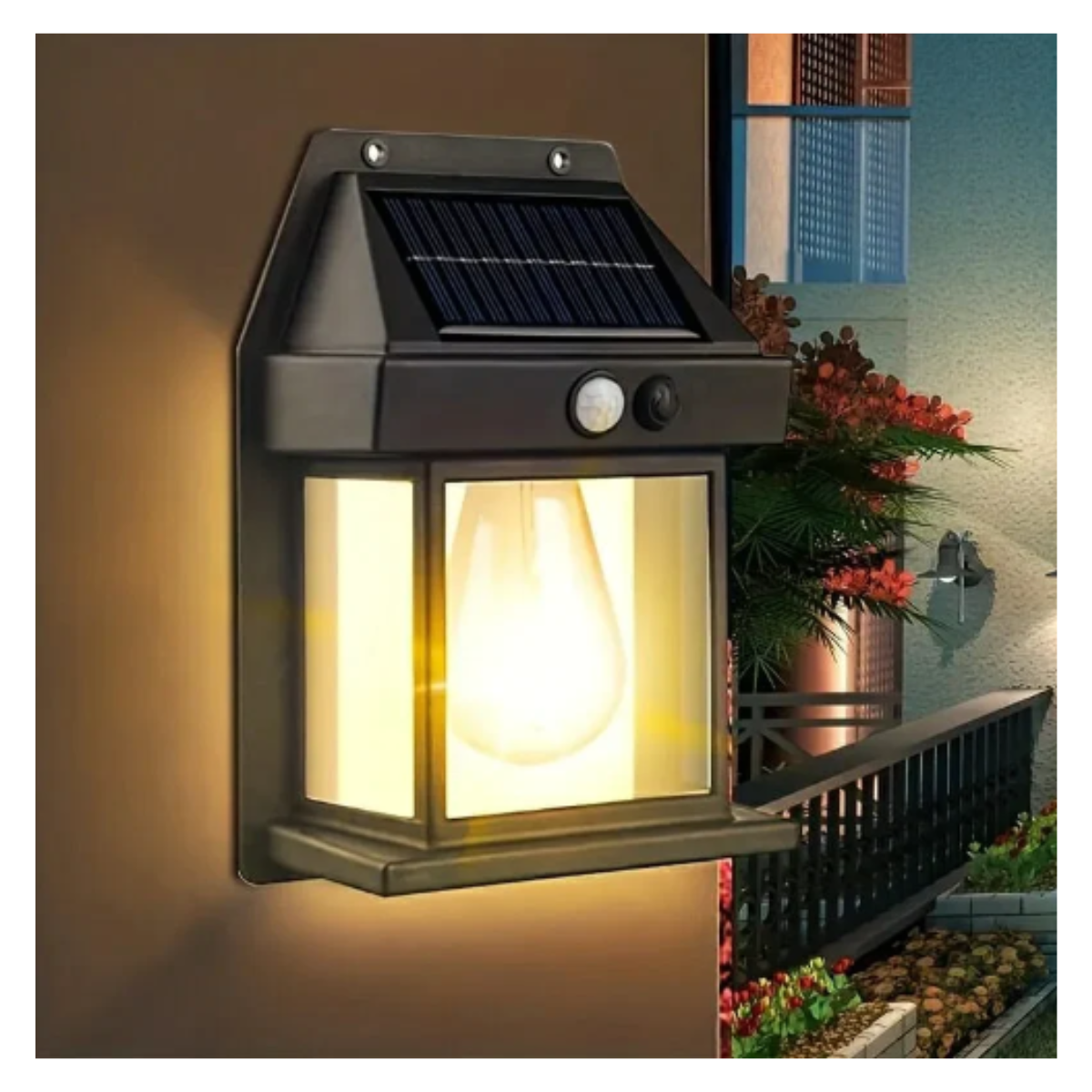 Farol Solar De Pared Con Sensor de Movimiento