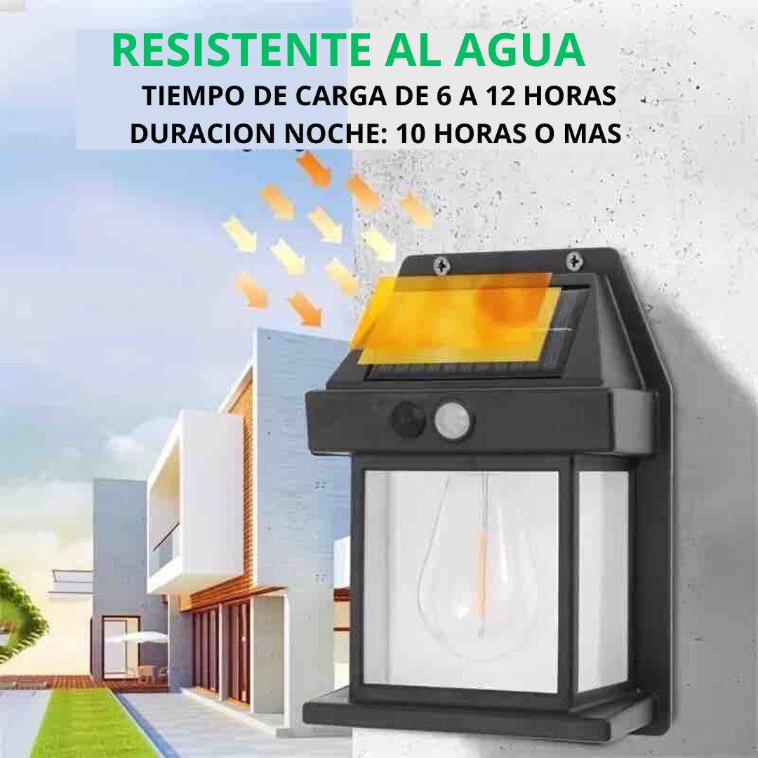 Farol Solar De Pared Con Sensor de Movimiento